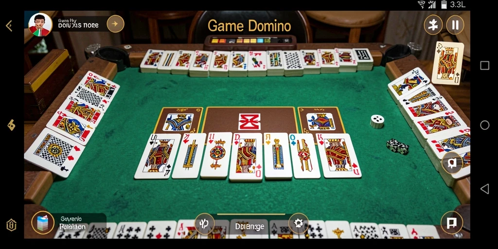 Screenshot permainan Domino 33L yang menarik dan interaktif.