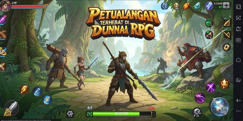 Tampilan gameplay RPG yang mendebarkan dan memikat.