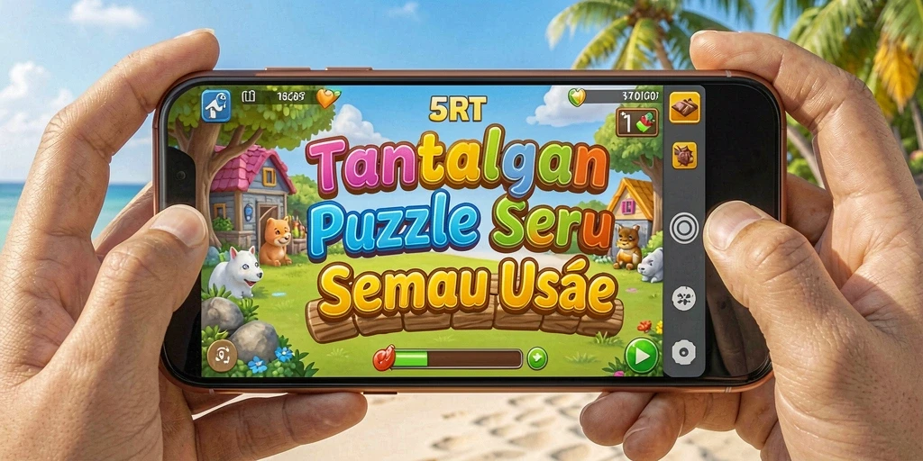 Tampilan gameplay 5RT yang penuh warna dan menantang.