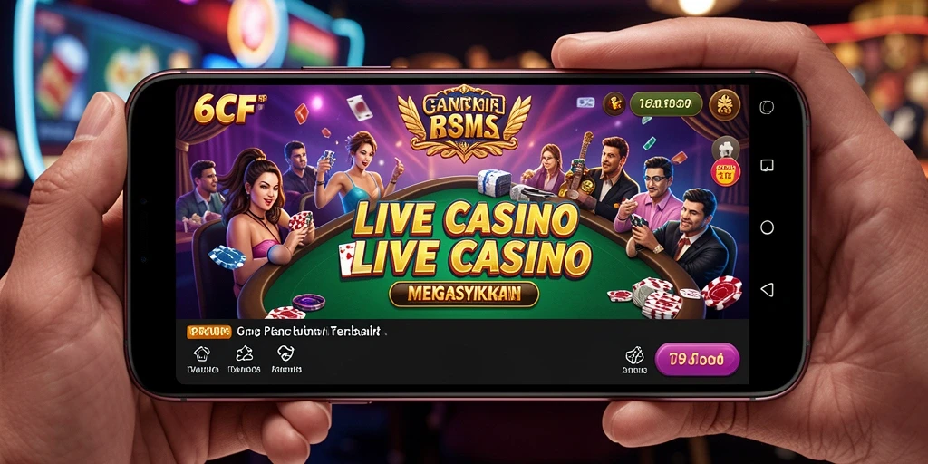 Tampilan gameplay Live Casino yang menarik dan interaktif.