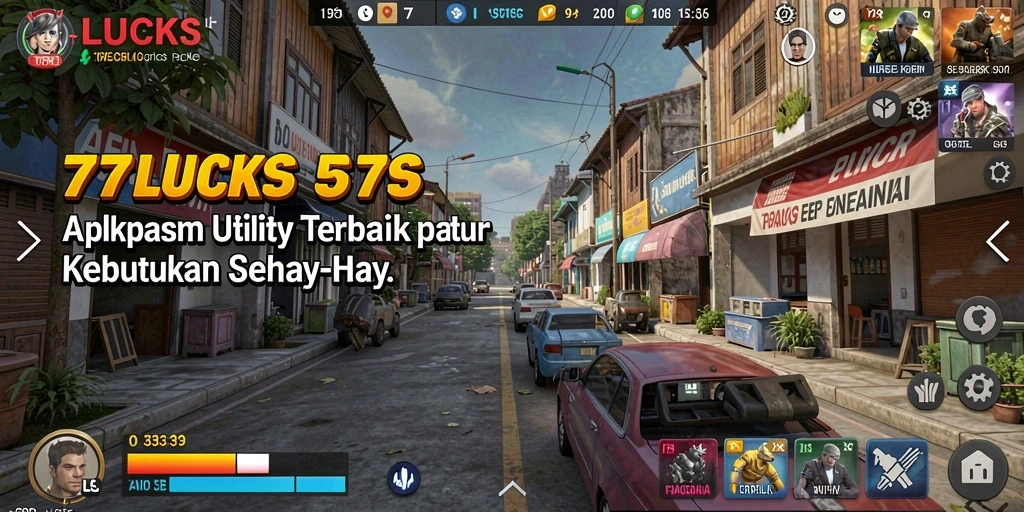 Screenshot aplikasi 77LUCKS yang menunjukkan antarmuka pengguna yang intuitif.