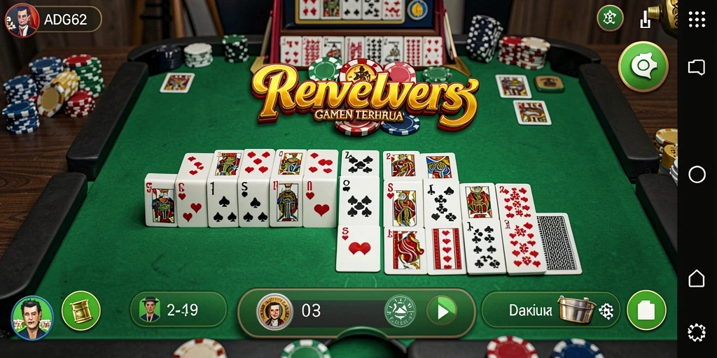 Tampilan gameplay Domino yang menarik dan interaktif.