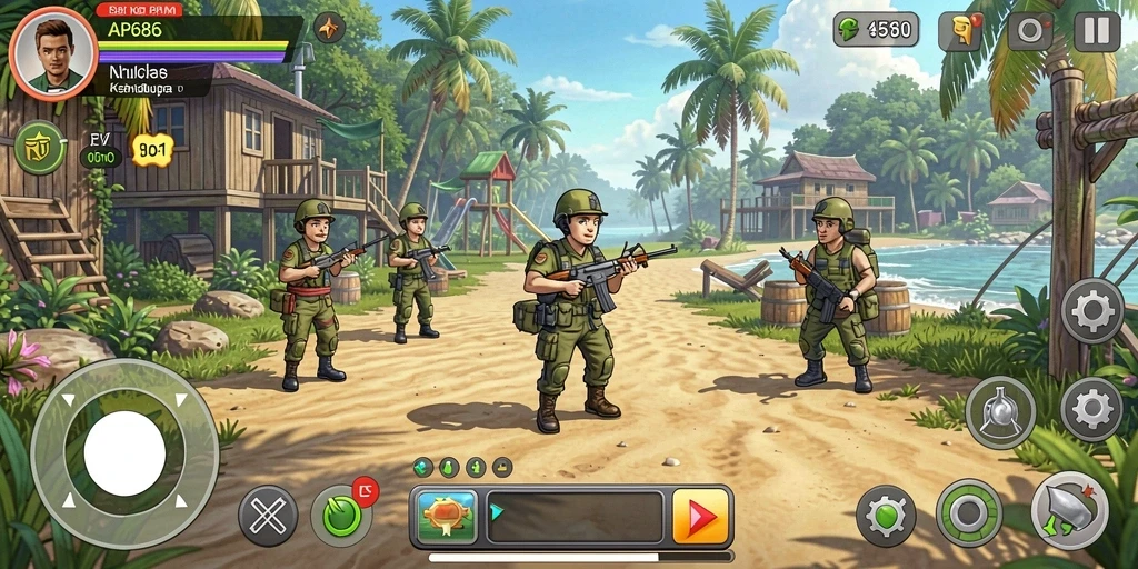 Screenshot AP686 menampilkan gameplay simulasi kehidupan yang mendalam.