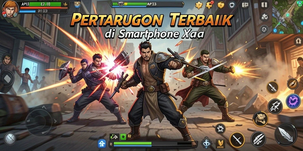 Tangkapan layar menampilkan pertarungan seru di API33.