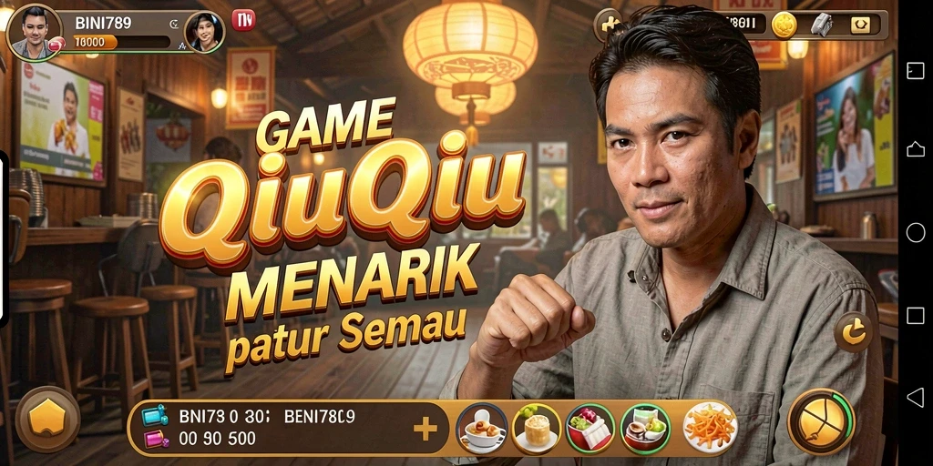 Tampilan gameplay QiuQiu yang seru dan mendebarkan dalam BNI789.