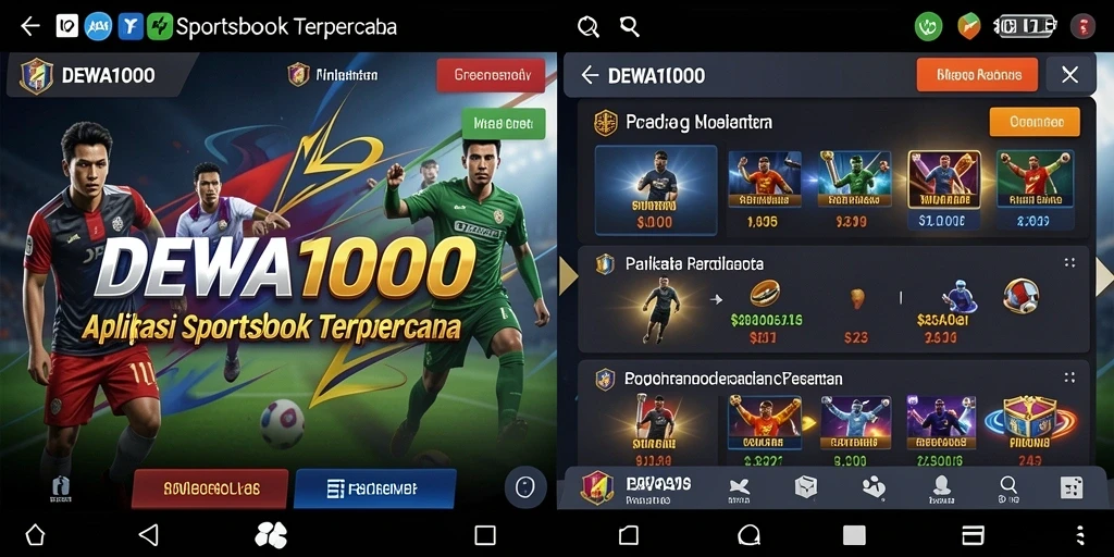 Tampilan screenshot DEWA1000 dengan antarmuka sportsbook yang menarik.