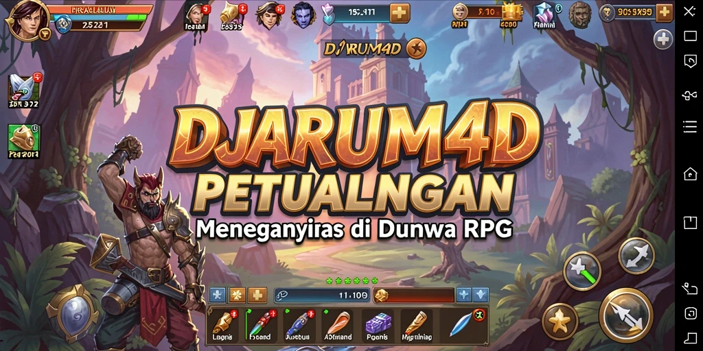 Tampilan utama DJARUM4D dengan aksi RPG yang mendebarkan.