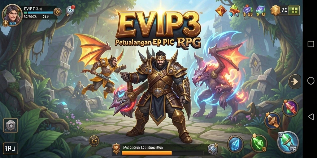 Tampilan gameplay seru dalam dunia RPG yang menantang.
