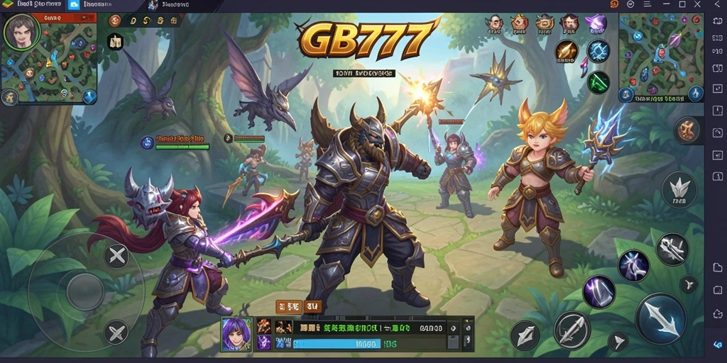 Tampilan gameplay GB777 yang menakjubkan dalam dunia MMORPG.