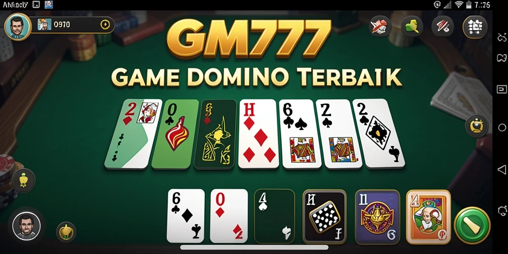 Tampilan menawan dari gameplay Domino di GM777.