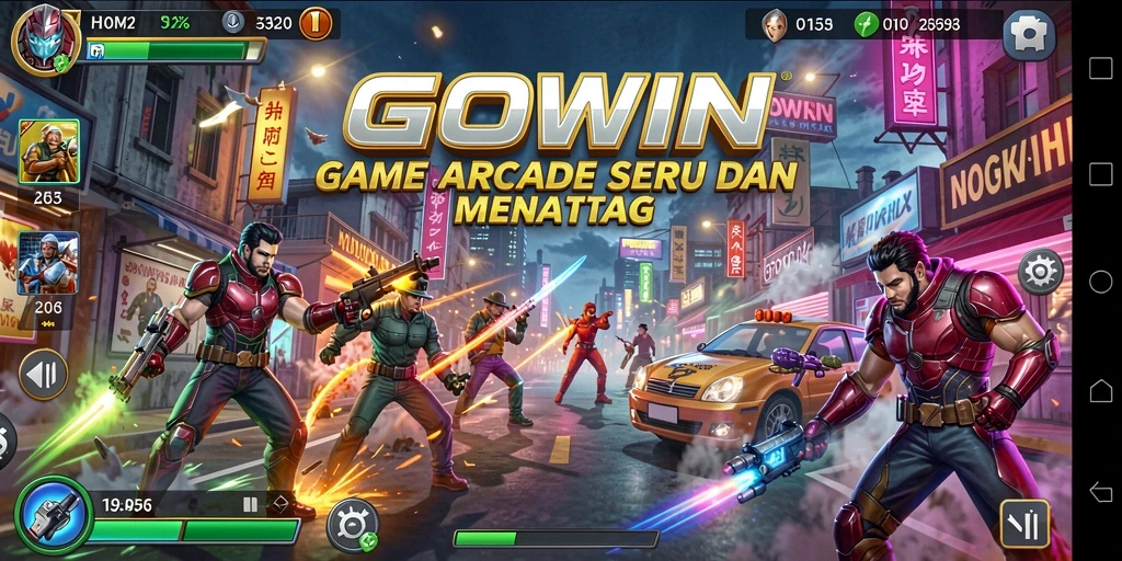 Screenshot gameplay GOWIN yang menampilkan aksi seru para pemain.