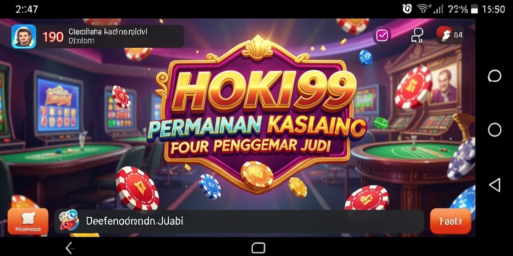 Tampilan menarik HOKI99 dengan gameplay Kasino yang mendebarkan.