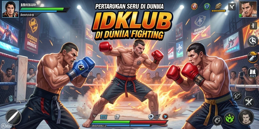 Tangkap momen seru dalam gameplay Fighting IDKLUB.