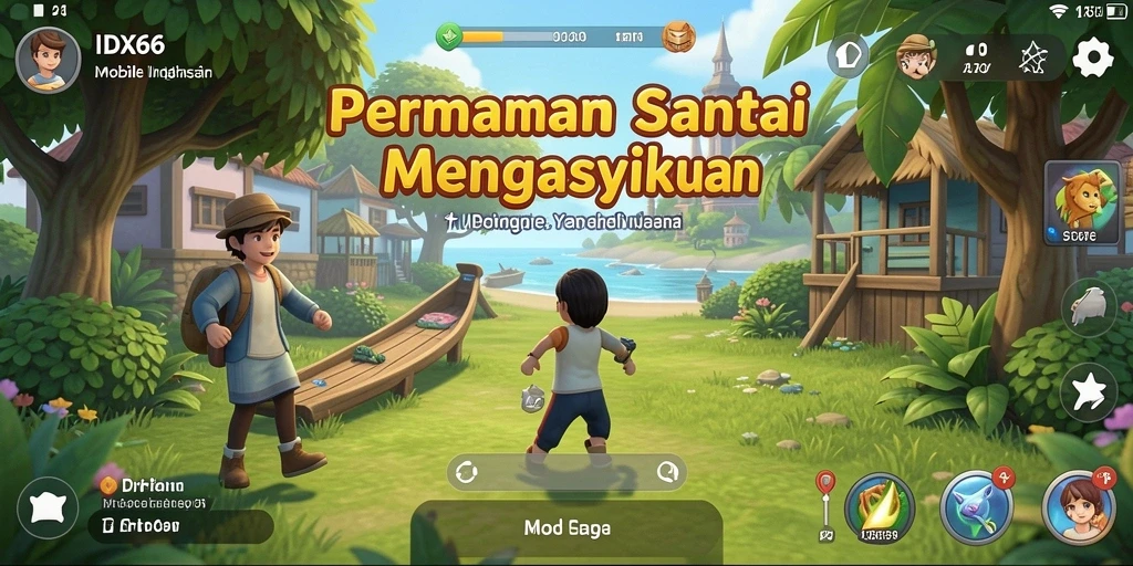 Screenshot menunjukkan keseruan gameplay yang mengasyikkan di IDX66.