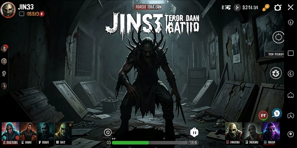 Tampak gameplay JIN33 dengan suasana Horror yang mencekam.