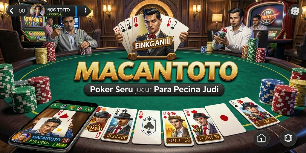 Tangkapan layar menunjukkan aksi intens permainan Poker di MACANTOTO.