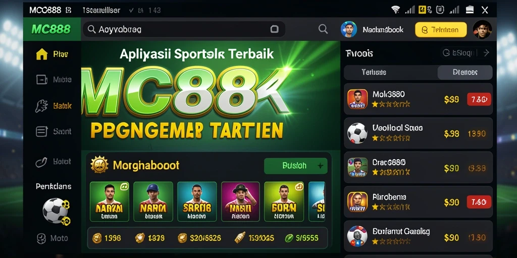 Tangkapan layar gameplay Sportsbook MC888 yang mendebarkan.