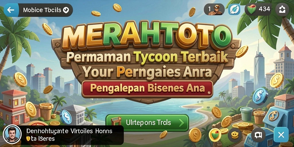 Tampilan unik dari gameplay Tycoon di MERAHTOTO yang menantang.