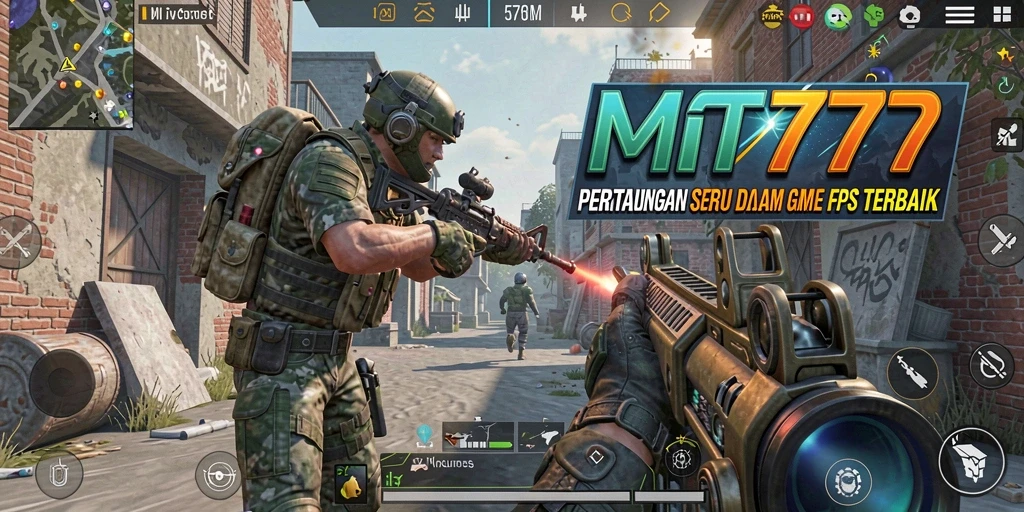 Tampilan gameplay seru MT777 dengan aksi menembak mendebarkan.