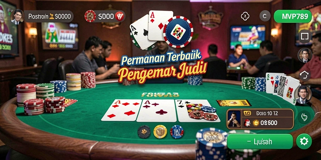 Screenshot gameplay Poker yang seru dan mendebarkan di MVP789.