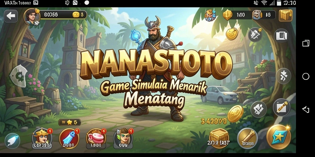 Tangkapan layar gameplay NANASTOTO menampilkan pengalaman simulasi yang mendalam.
