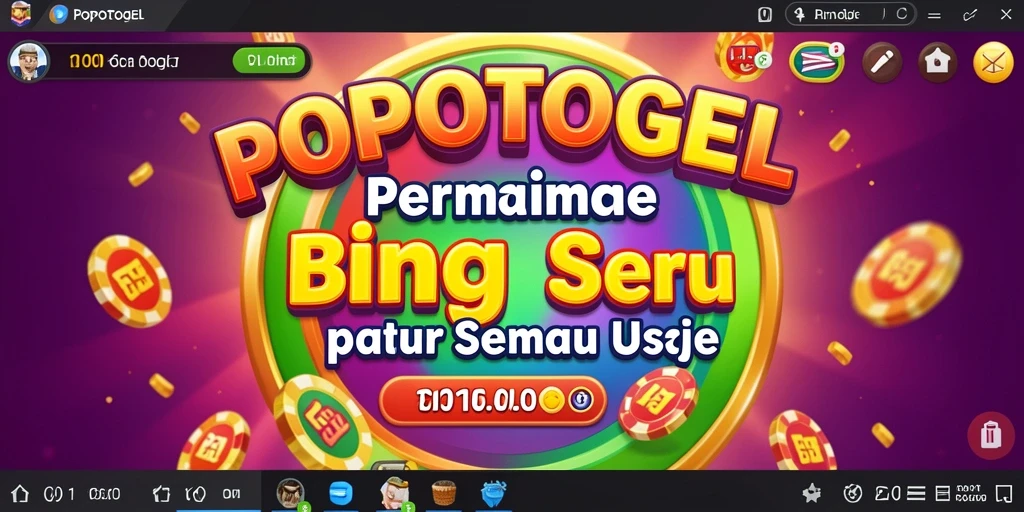 Tampilan gameplay POPOTOGEL yang menegangkan dan seru.