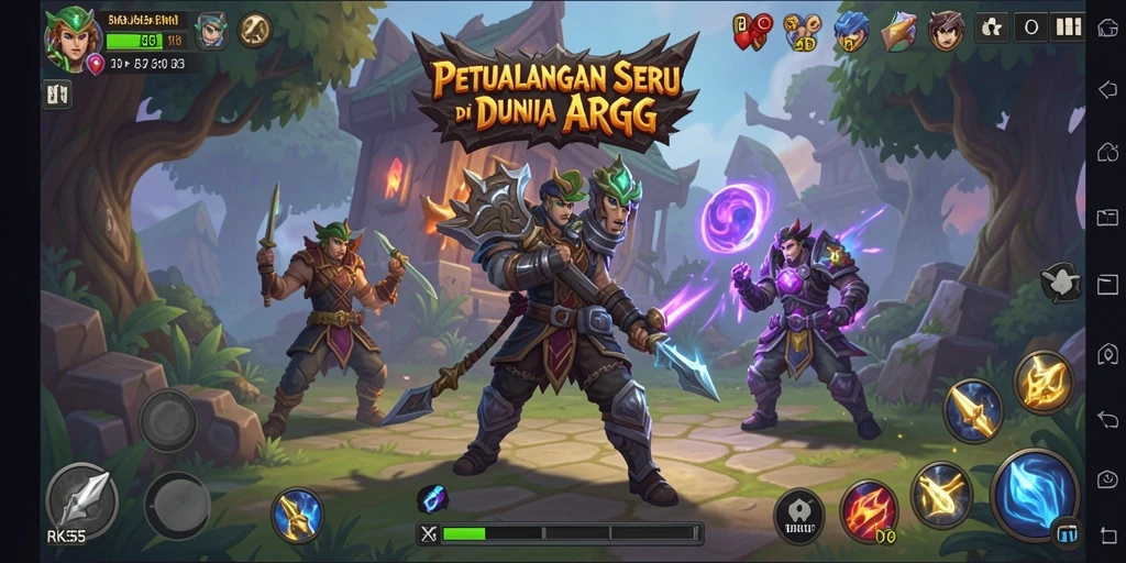 Tampilan gameplay menakjubkan di dunia ARPG RK55.