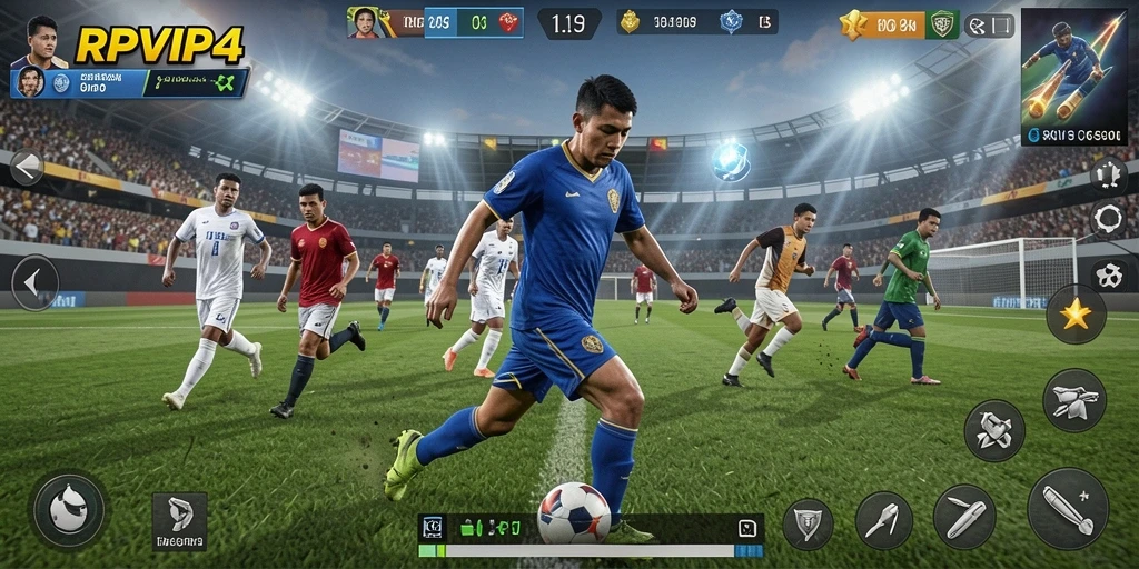 Tampilan menarik dari gameplay RPVIP4 yang penuh aksi olahraga.