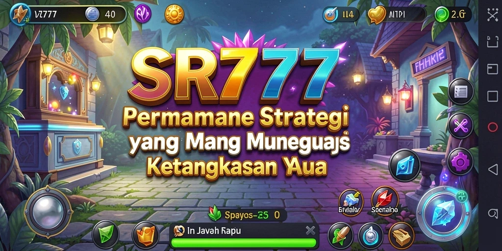 Screenshot gameplay SR777 menunjukkan pertempuran strategis yang intens.