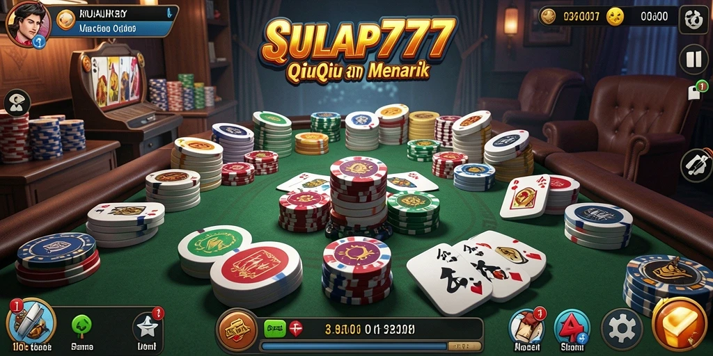 Tampilan gameplay menarik dari SULAP777 dalam permainan QiuQiu.
