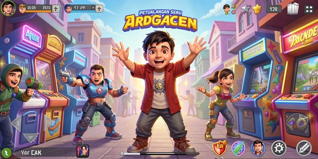 Tampilan gameplay menarik di V07 dengan aksi seru.