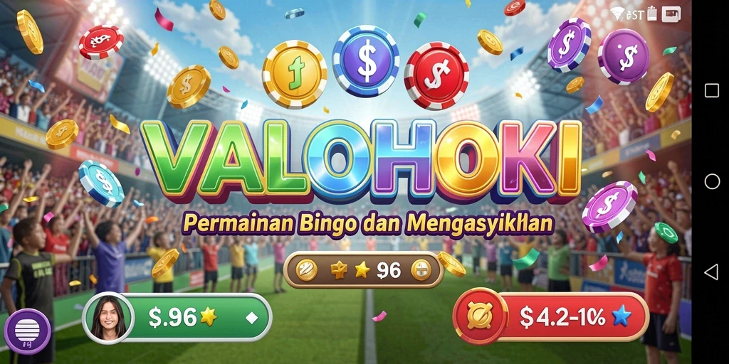 Screenshot gameplay VALOHOKI menunjukkan keseruan saat bermain Bingo.